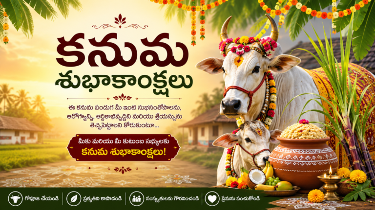 Best Kanuma Wishes in Telugu
