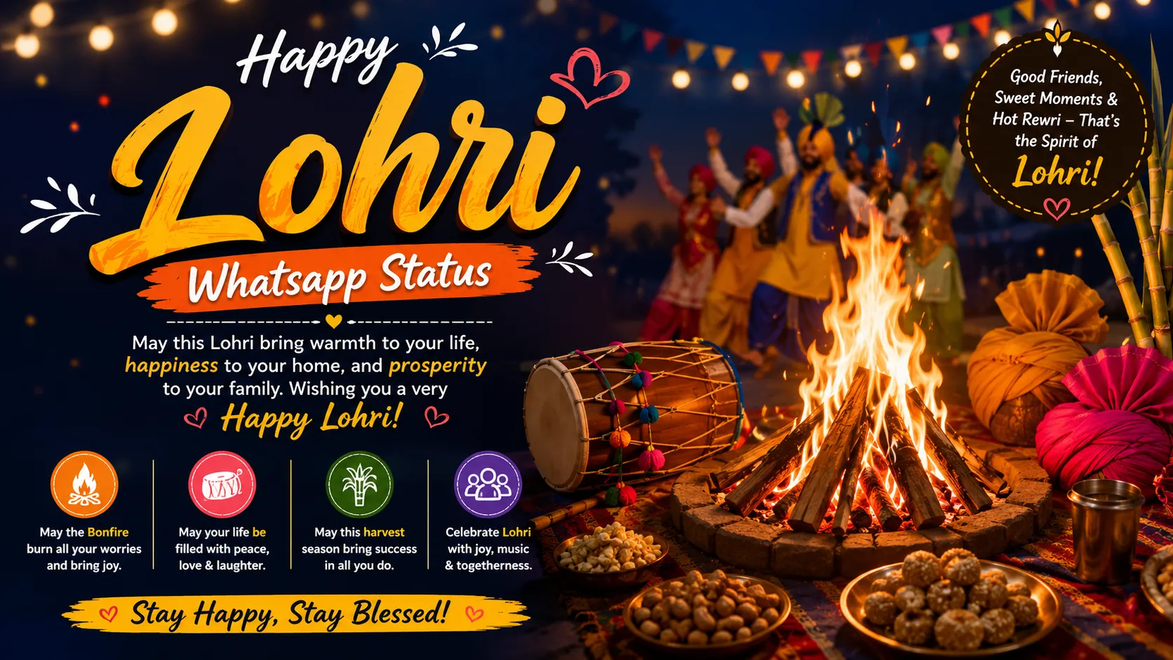 Lohri Whatsapp Status