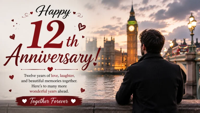 12th Anniversary Wishes