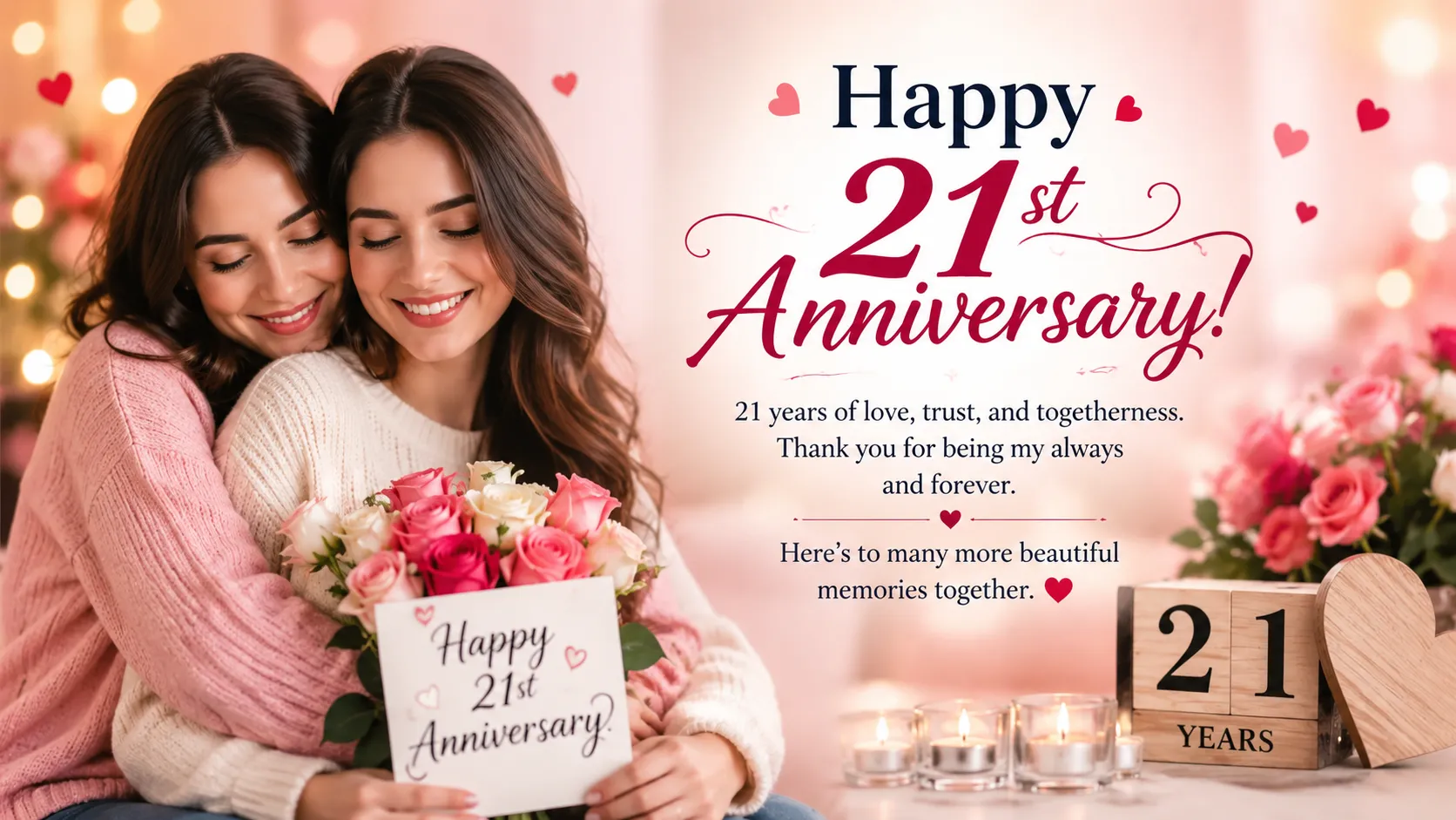 21st Anniversary Wishes