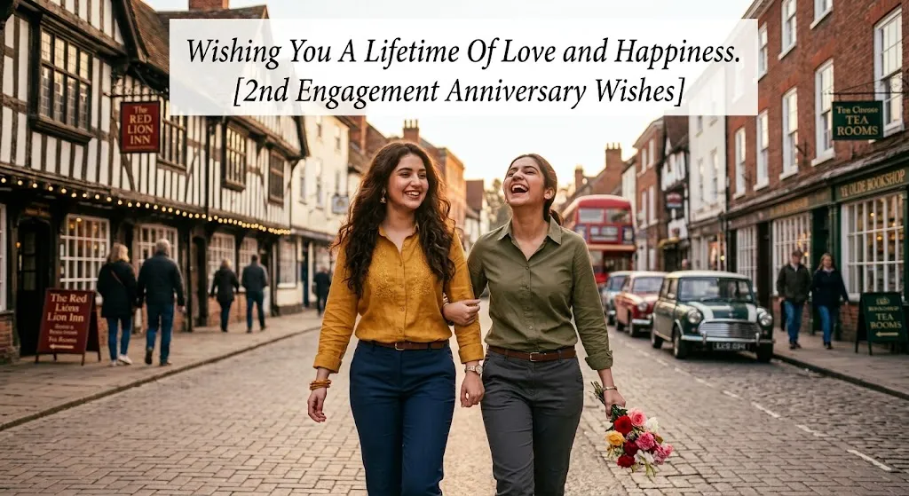 2nd Engagement Anniversary Wishes center (1)