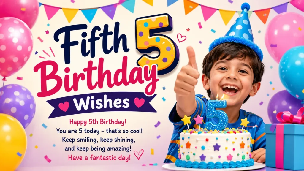 Fifth Birthday Wishes center (2)