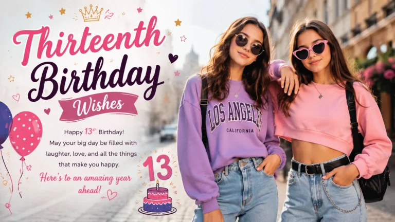 Thirteenth Birthday Wishes