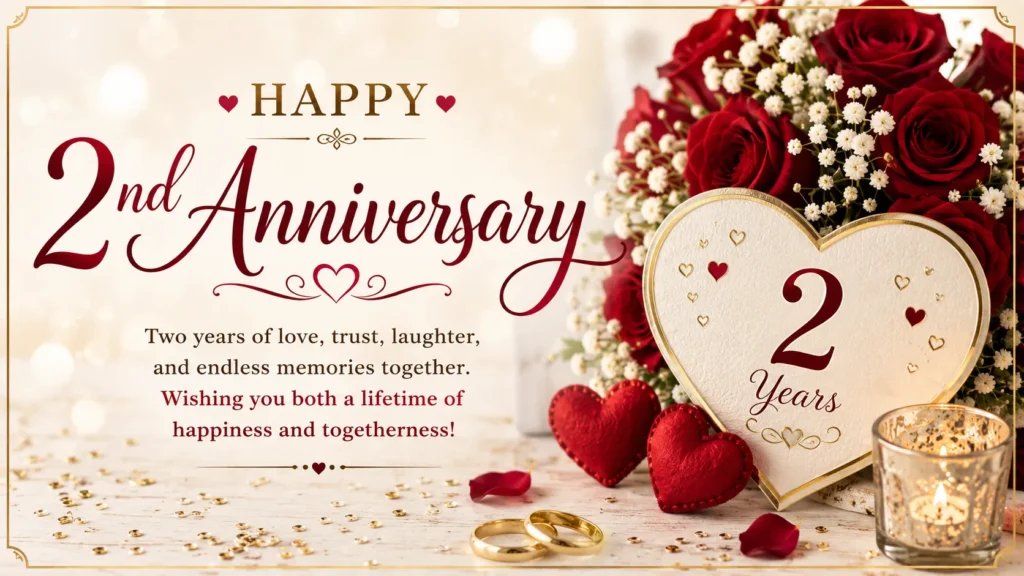 2nd Anniversary Wishes for Couples center (1)