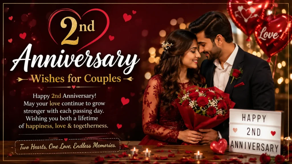 2nd Anniversary Wishes for Couples center (2)