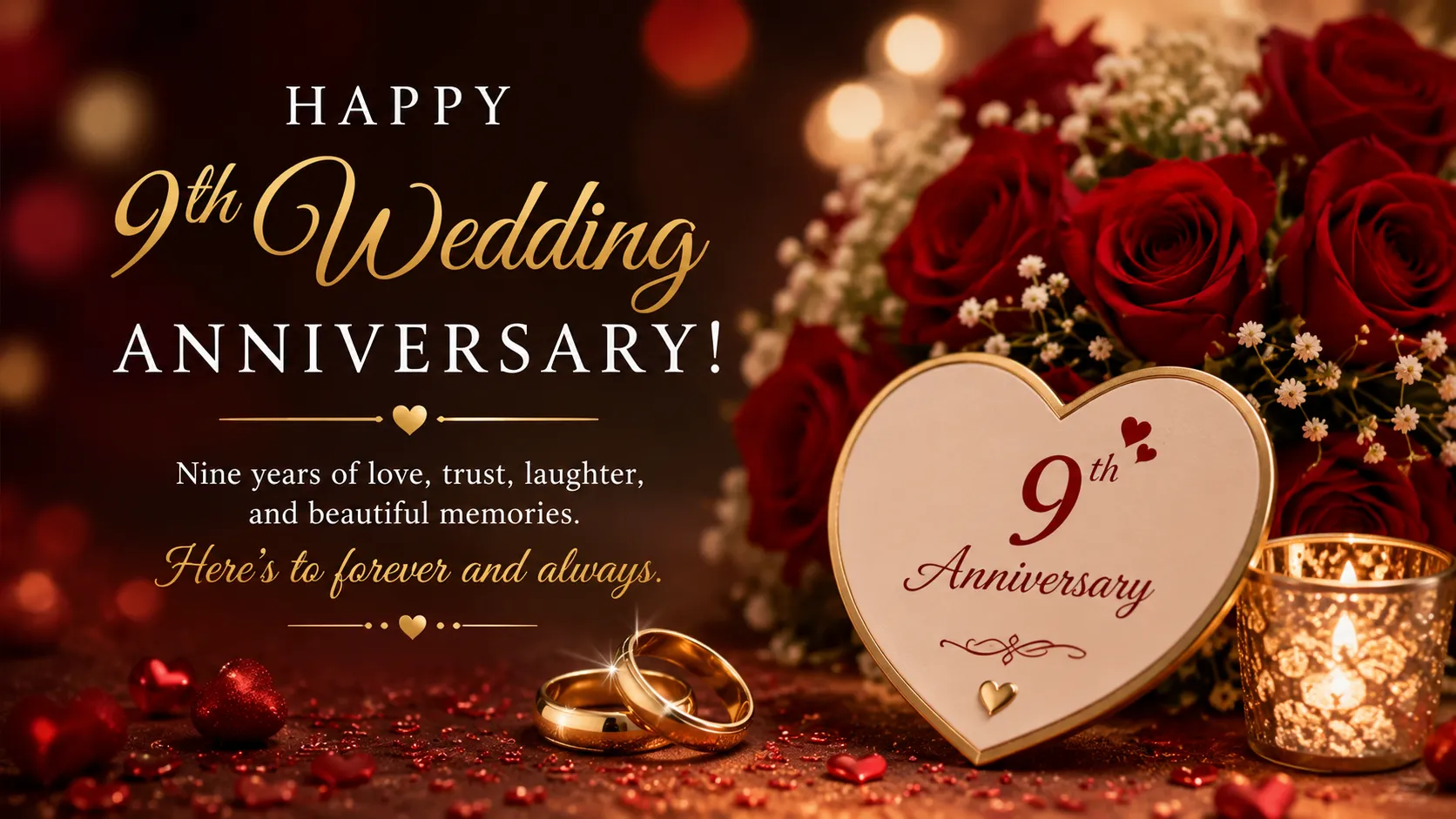 9th wedding anniversary wishes