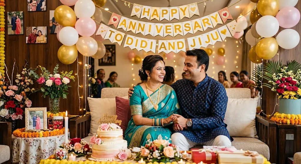 Anniversary Wishes to Didi and Jiju center (1)