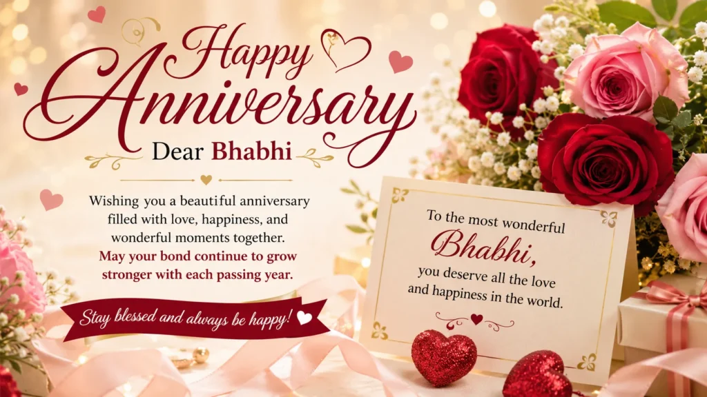 Anniversary Wishes for Bhabhi  center (1)