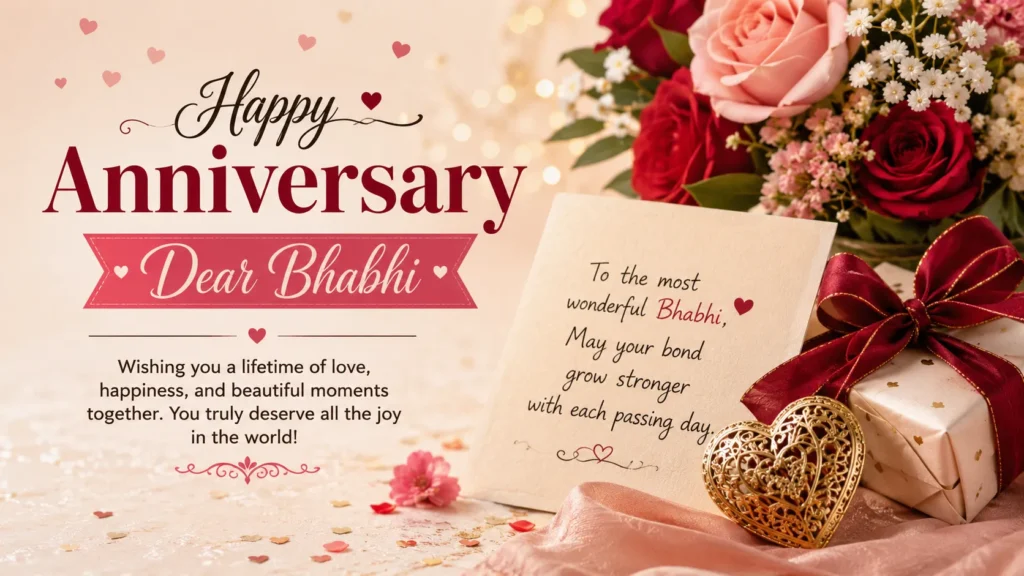 Anniversary Wishes for Bhabhi  center (2)