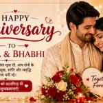 Anniversary Wishes for Bhaiya Bhabhi
