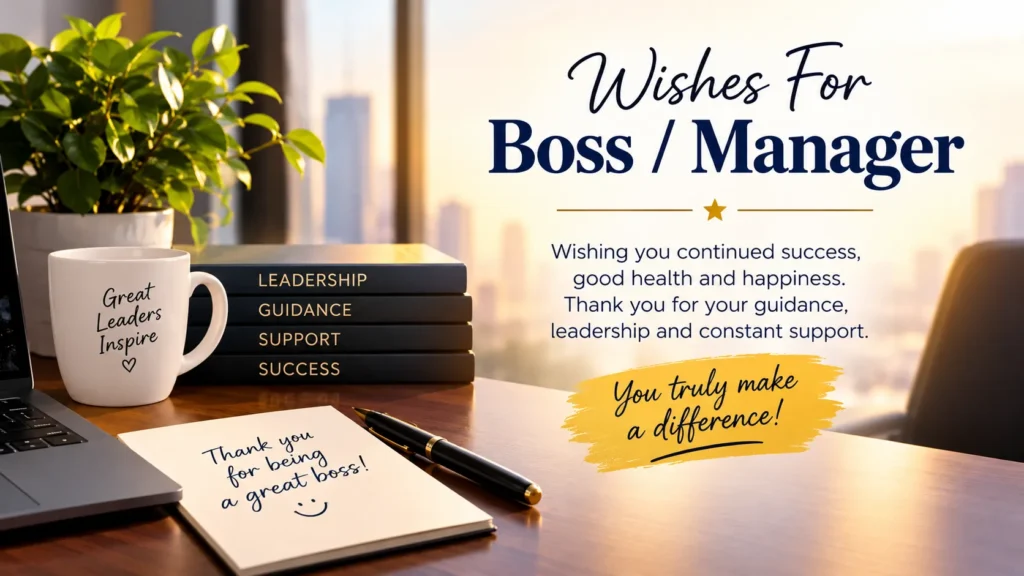 Wishes For Boss Manager