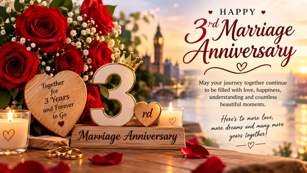3rd Marriage Anniversary Wishes center (2)