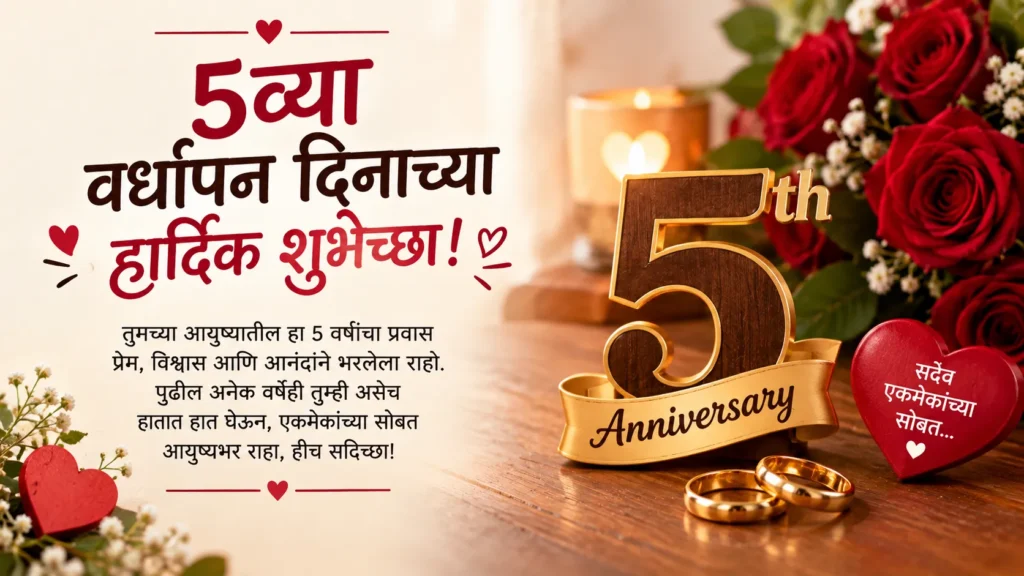 5th Anniversary Wishes In Marathi
