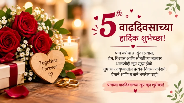 5th Anniversary Wishes In Marathi