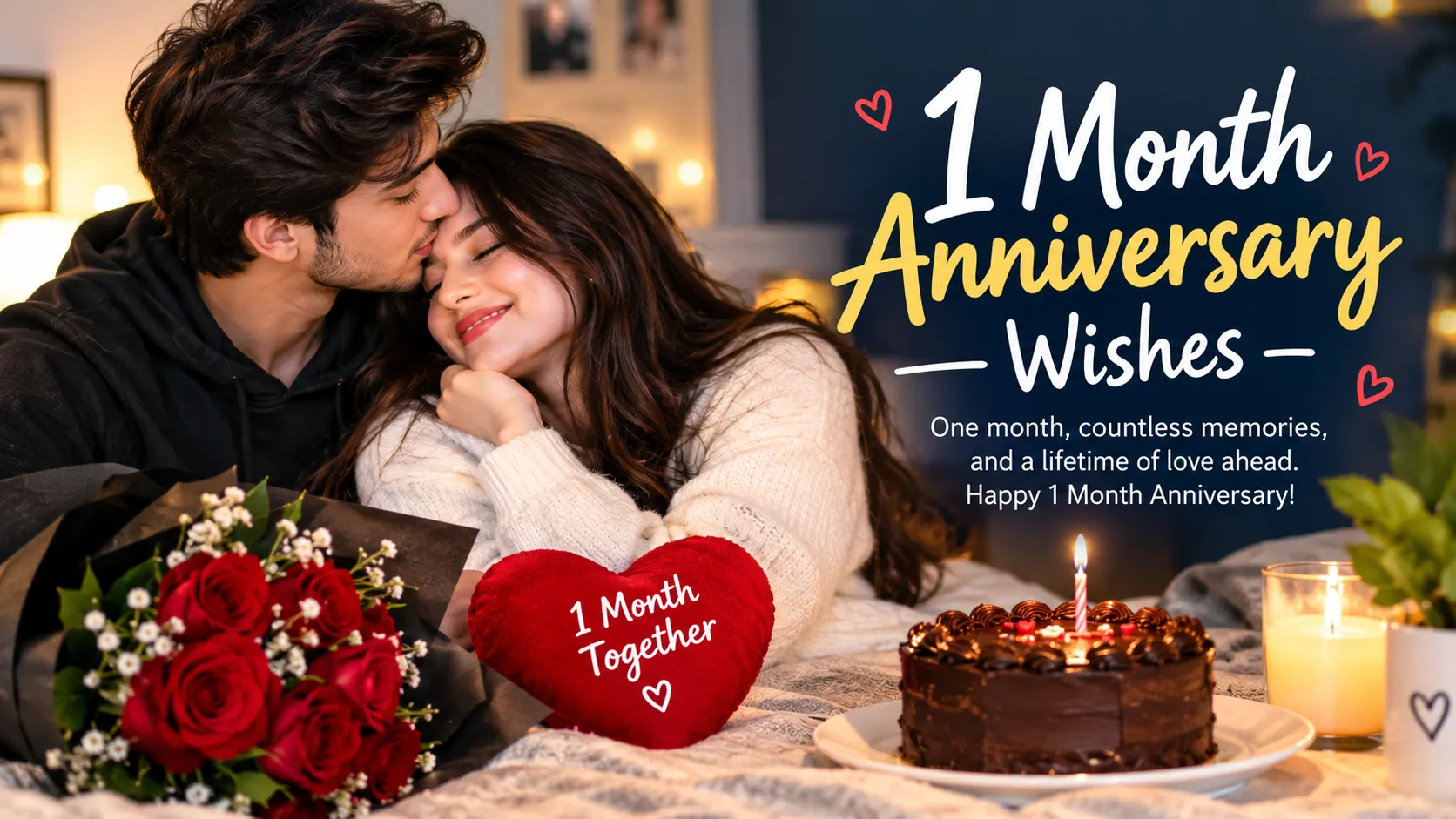 1 Month Anniversary Wishes