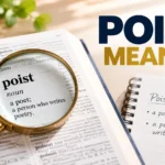Poist Meaning