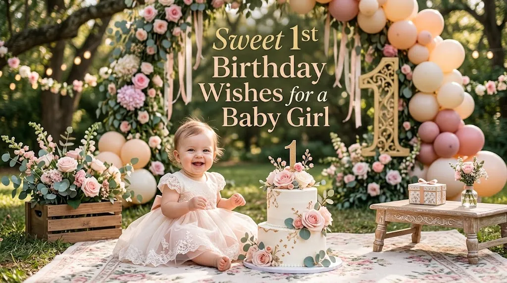 Happy First Birthday Wishes For Girl