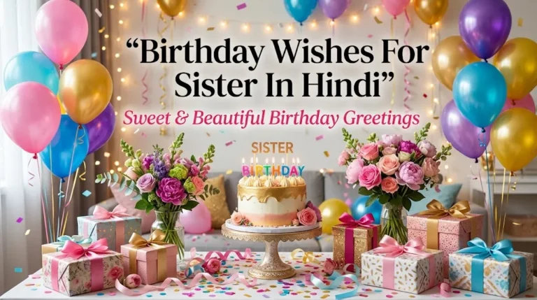Birthday Wishes For Sister In Hindi