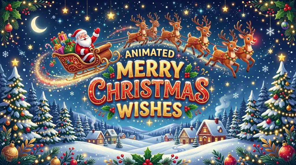 Animated Merry Christmas Wishes