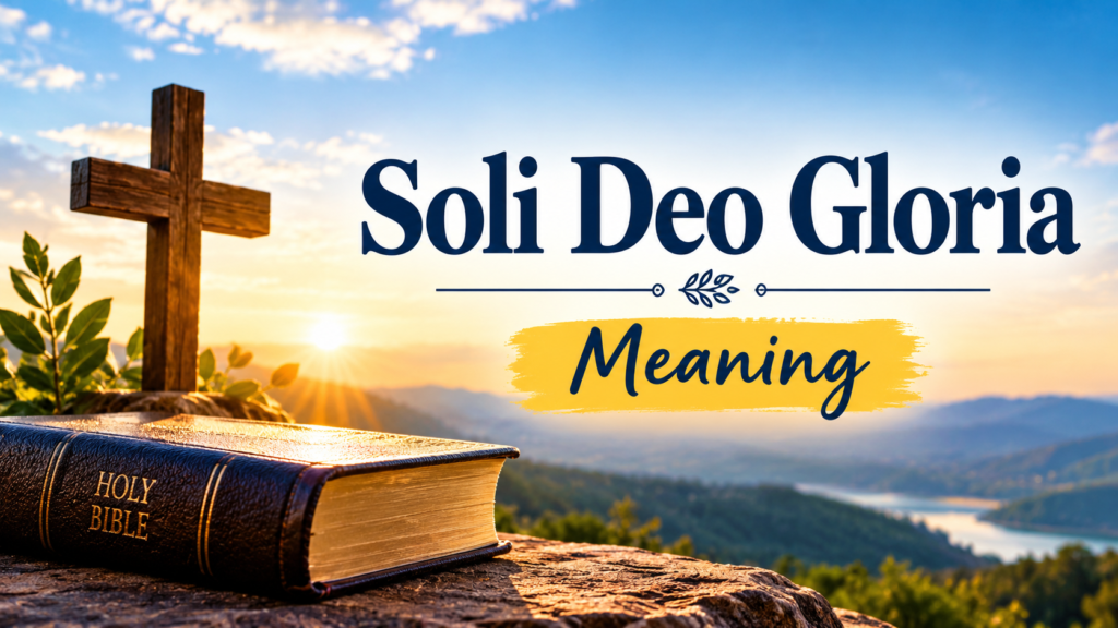 Soli Deo Gloria Meaning