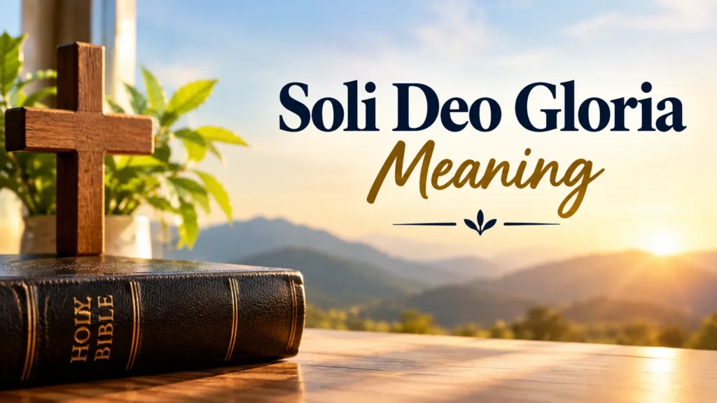 Soli Deo Gloria Meaning