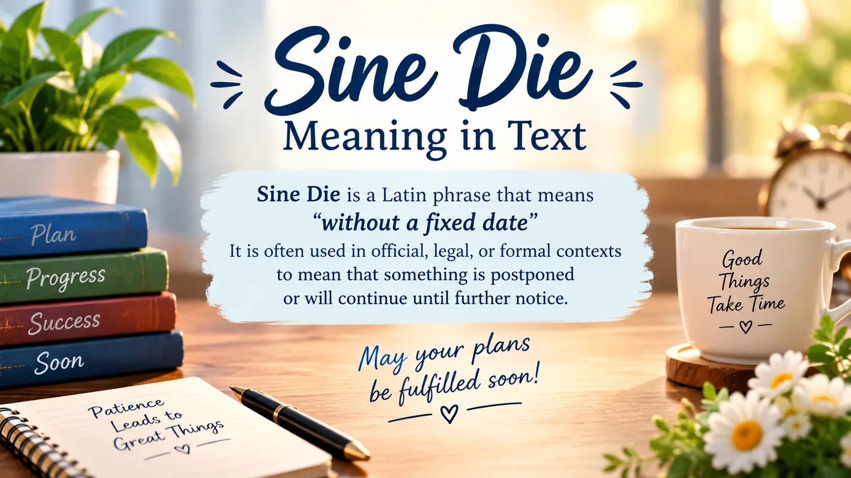 Sine Die Meaning In Text