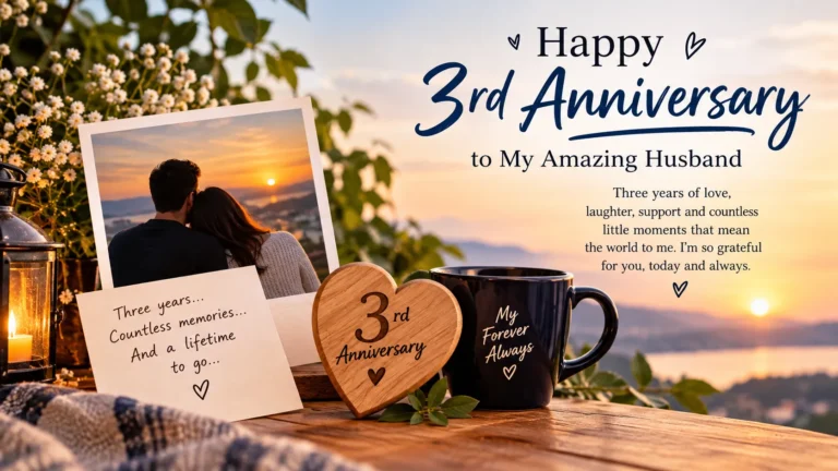 3rd-Anniversary Wishes For Husband