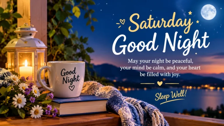 Saturday Good Night Wishes