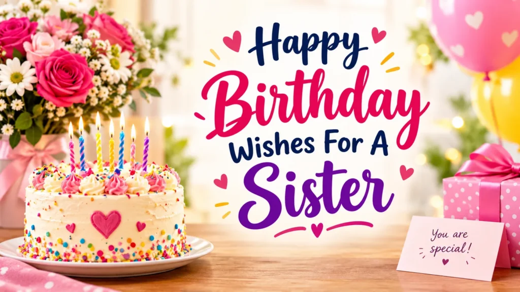 Happy Birthday Wishes For A Sister