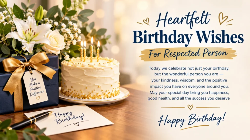 Heartfelt Birthday Wishes for a Respected Person
