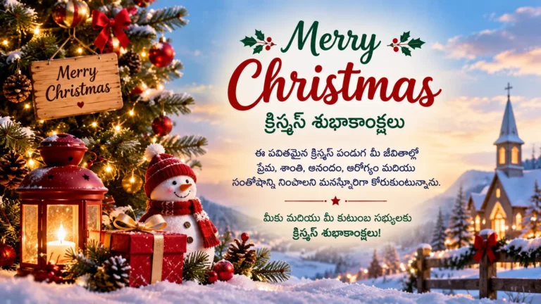 Christmas Wishes In Telugu