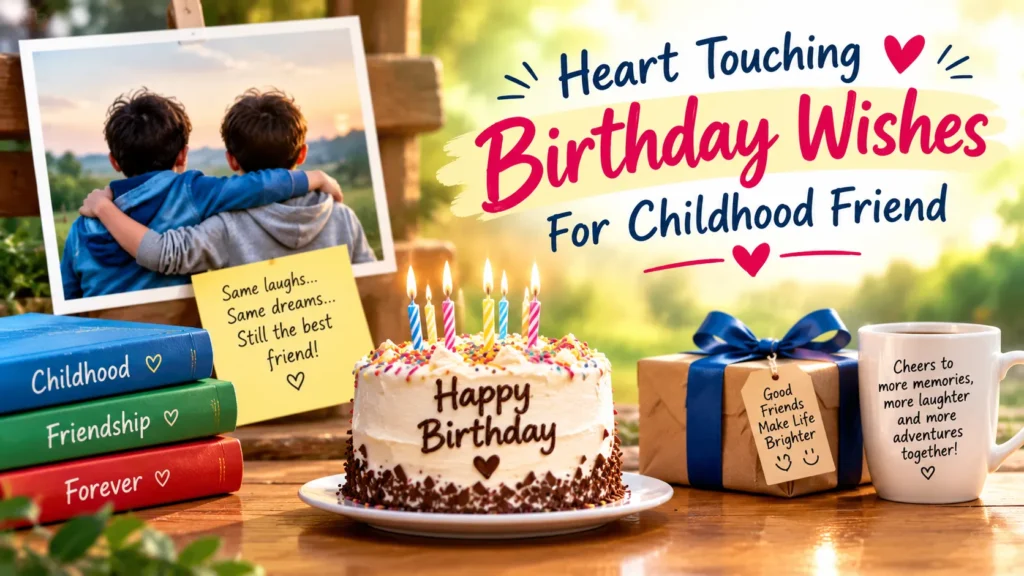 Heart-Touching Birthday Wishes for a Childhood Friend