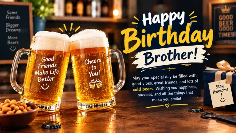 Male Beer Birthday Wishes