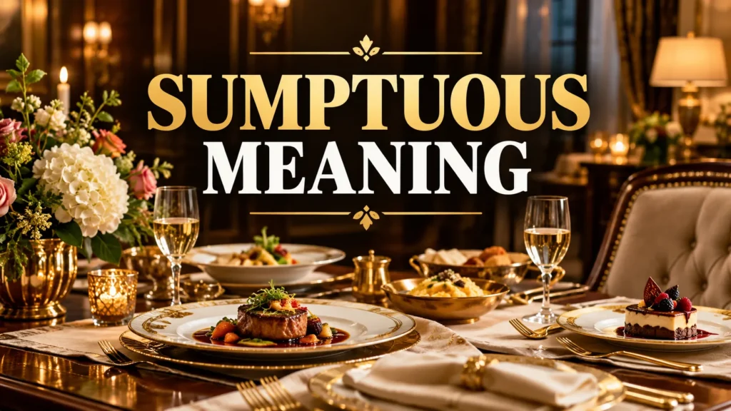 Sumptuous Meaning