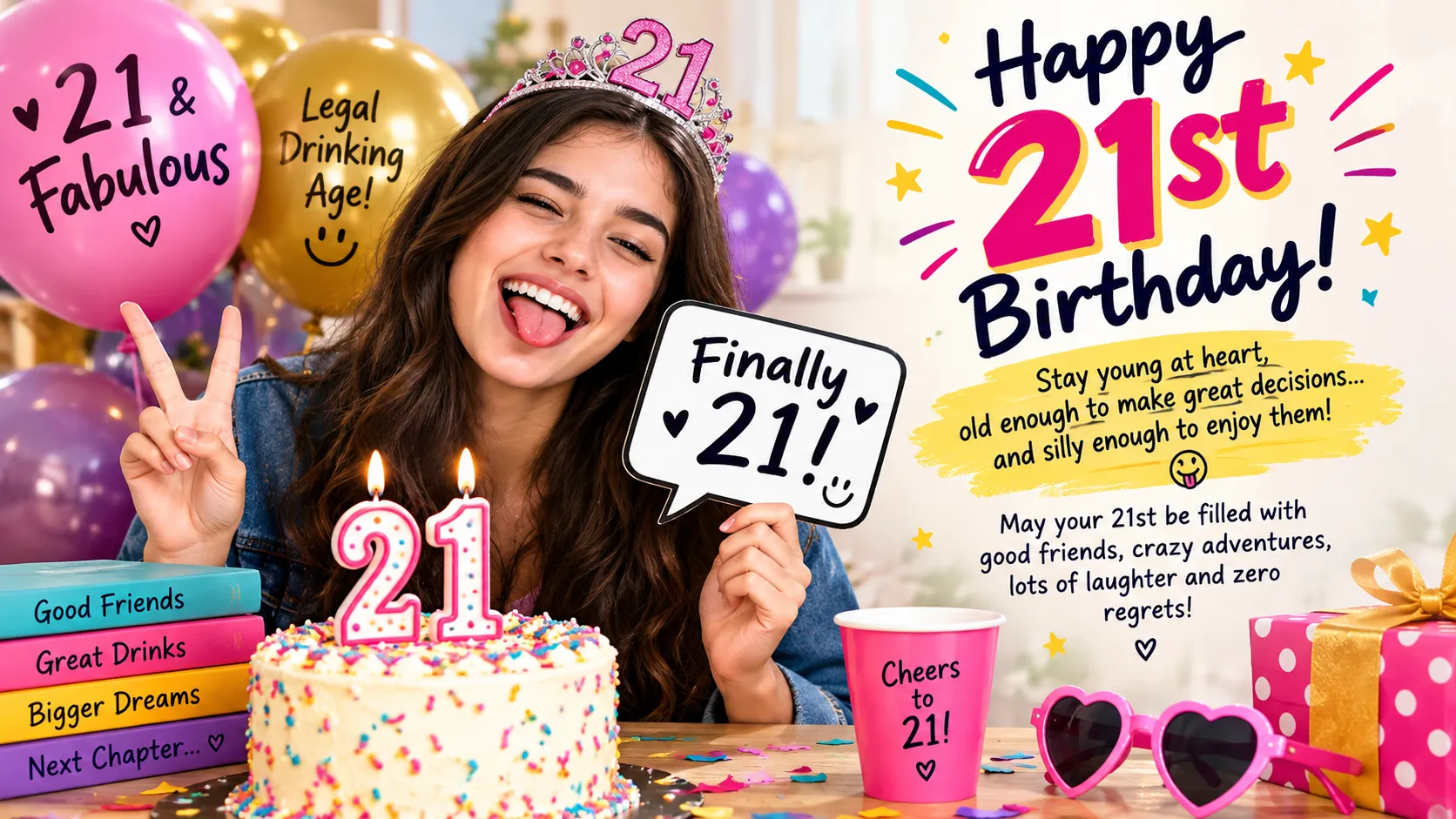 Funny-21st Birthday Wishes