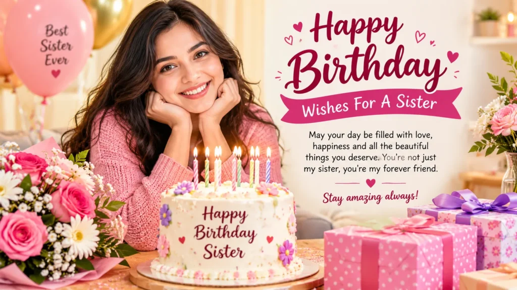 Happy Birthday Wishes For A Sister
