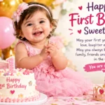 Happy First Birthday Wishes For Girl