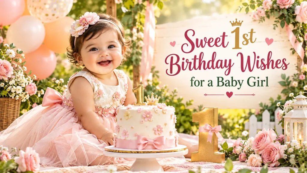 Happy First Birthday Wishes For Girl