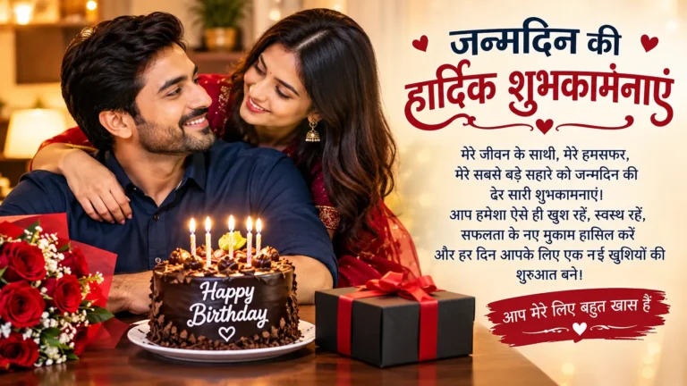Birthday Wishes For Husband In Hindi