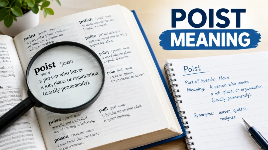 Poist Meaning