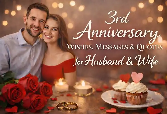 3rd-Anniversary Wishes For Husband