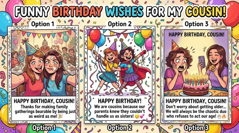 Funny Birthday Wishes For Cousin Female
