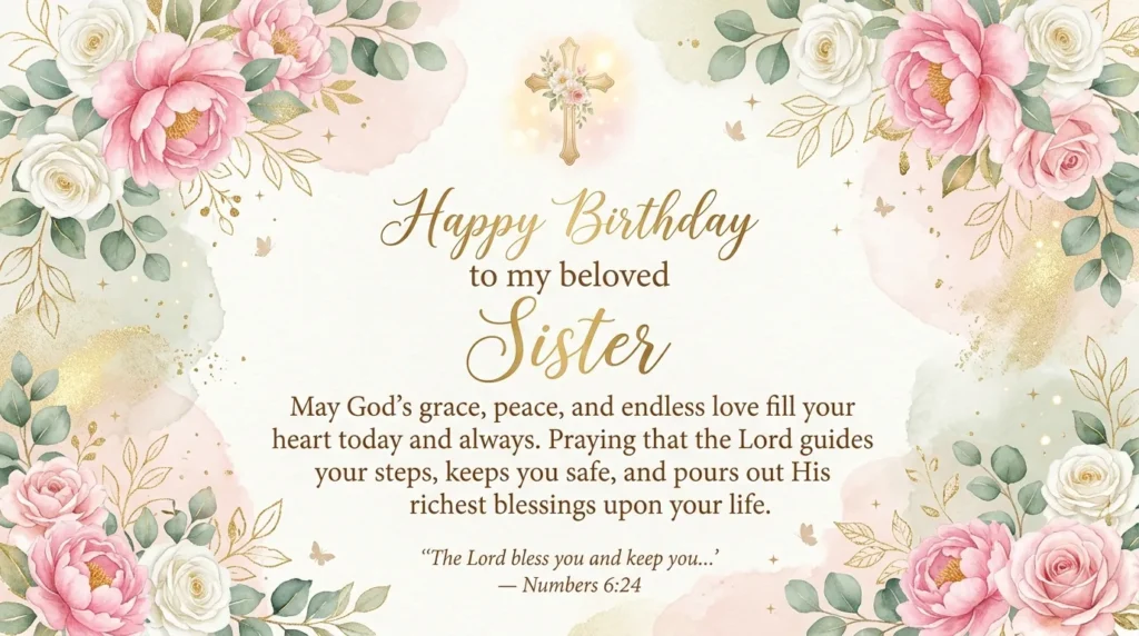 Heartfelt Christian Birthday Wishes For Sister